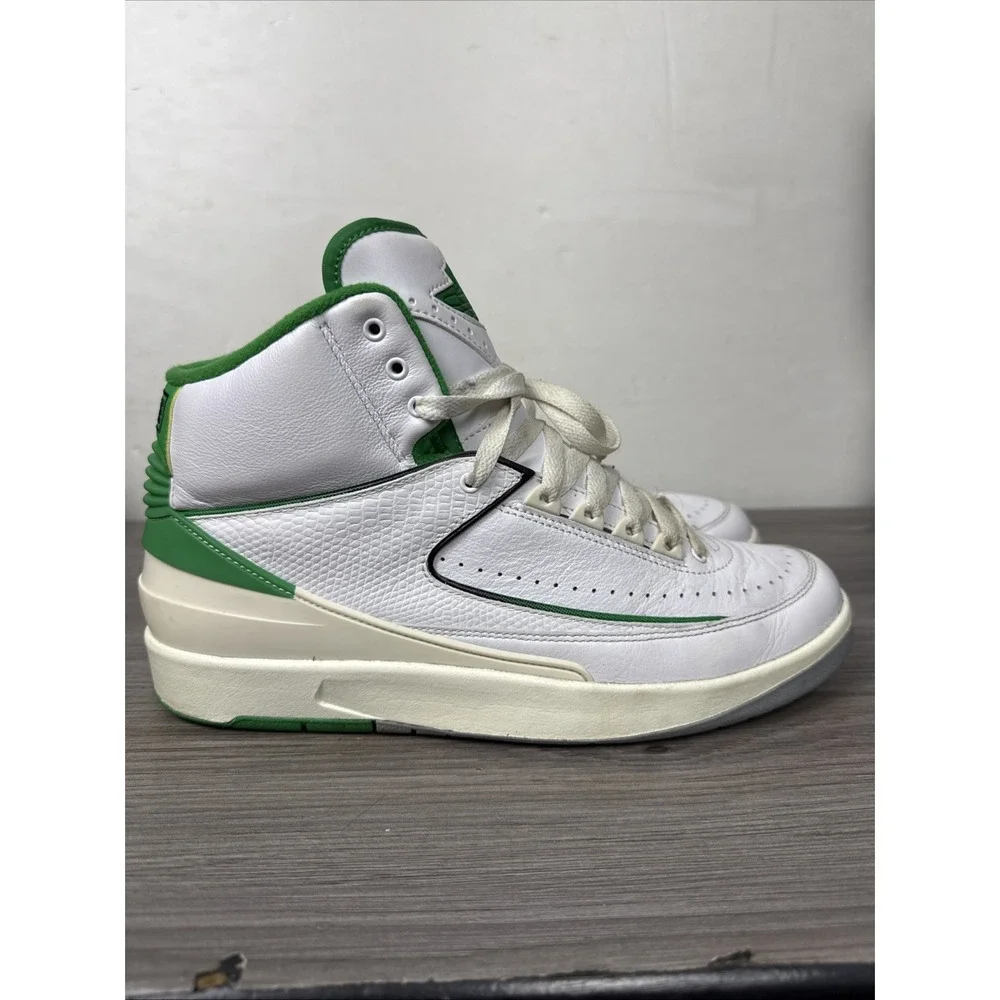 Air Jordan 2 Retro Men's Size 10 'Lucky Green' White DR8884-103